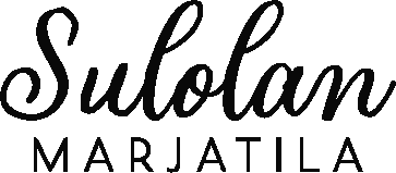 Sulolan marjatilan logo, musta.